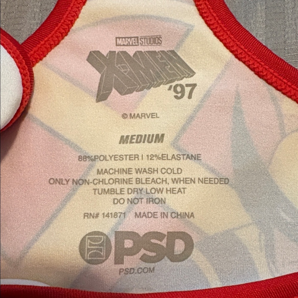 NWT PSD Wolverine Multi Sports Bra size medium comic con marvel lightweight - Picture 4 of 6